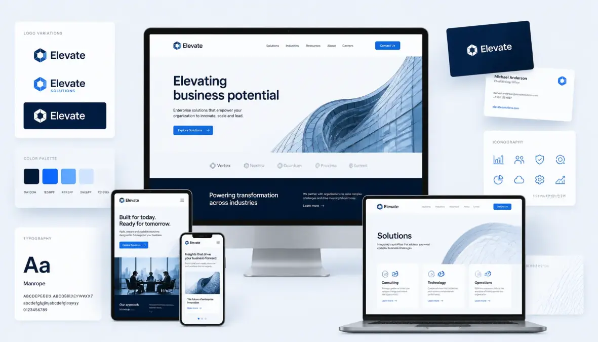 Solution: Launch a Brand Corporate Site with the Default Theme